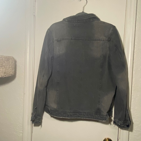 Buddy‎ Love Distressed Denim Jacket Gray Small Jean Trucker - Picture 4 of 4